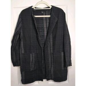 Eileen Fisher "Koshi Crossings" Jacket The Fisher Project Open Woman's M (871)